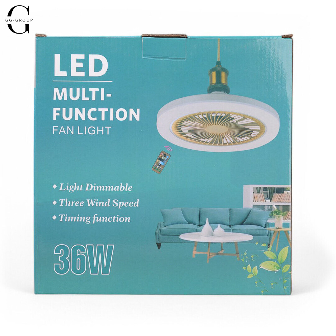 Лампа – вентилятор в патрон LED Multi-Function Fan Light E27